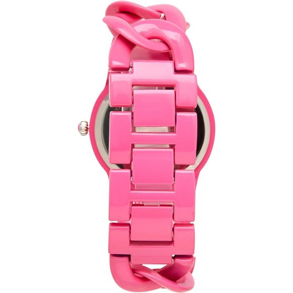 Women's Curb Chain Bracelet 3 Hand Quartz Movement Easy Read Dial Wristwatch - Picture 5 of 7